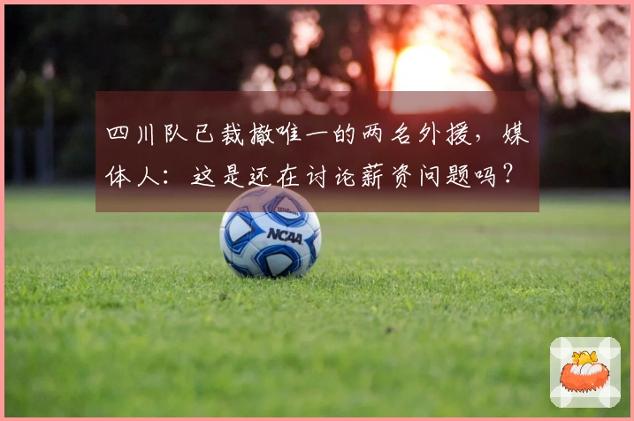 四川队已裁撤唯一的两名外援，媒体人：这是还在讨论薪资问题吗？